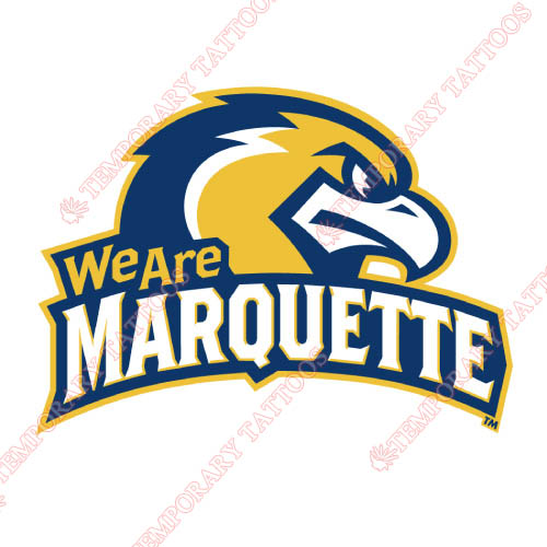 Marquette Golden Eagles Customize Temporary Tattoos Stickers NO.4961